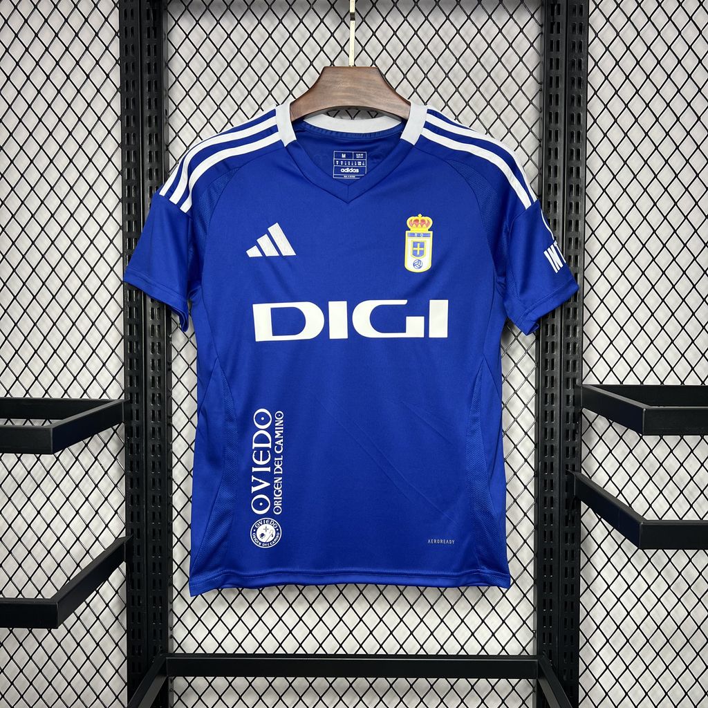 97f9faddfe19a7ce252db03e273fe5ea.jpg 2024/2025 Real Oviedo Vetusta Home Football Shirt 1:1 Thai Quality - Image 1