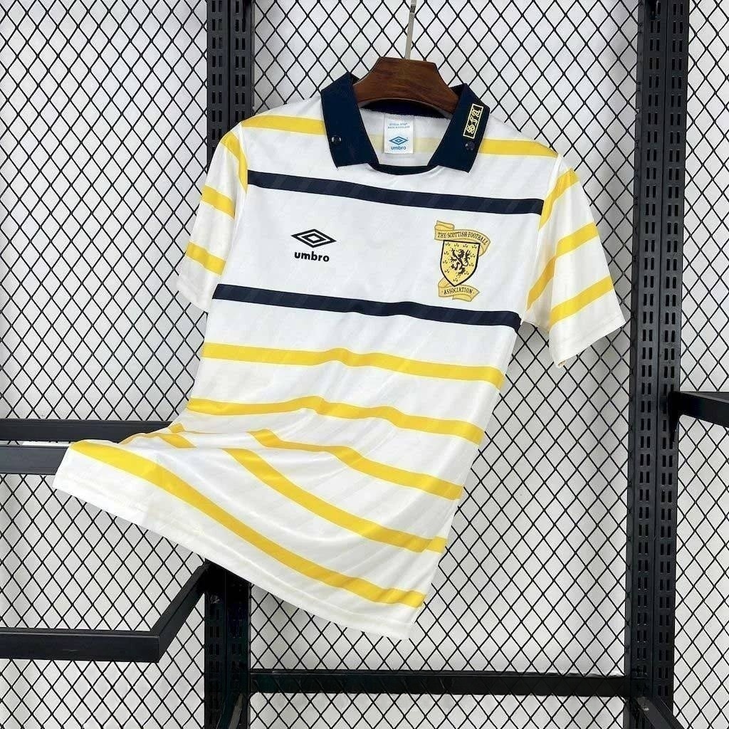 9cc64228f707a027105723d75525bbad.jpg 1988/1991 Retro Scotland Away Football Shirt 1:1 Thai Quality - Image 1