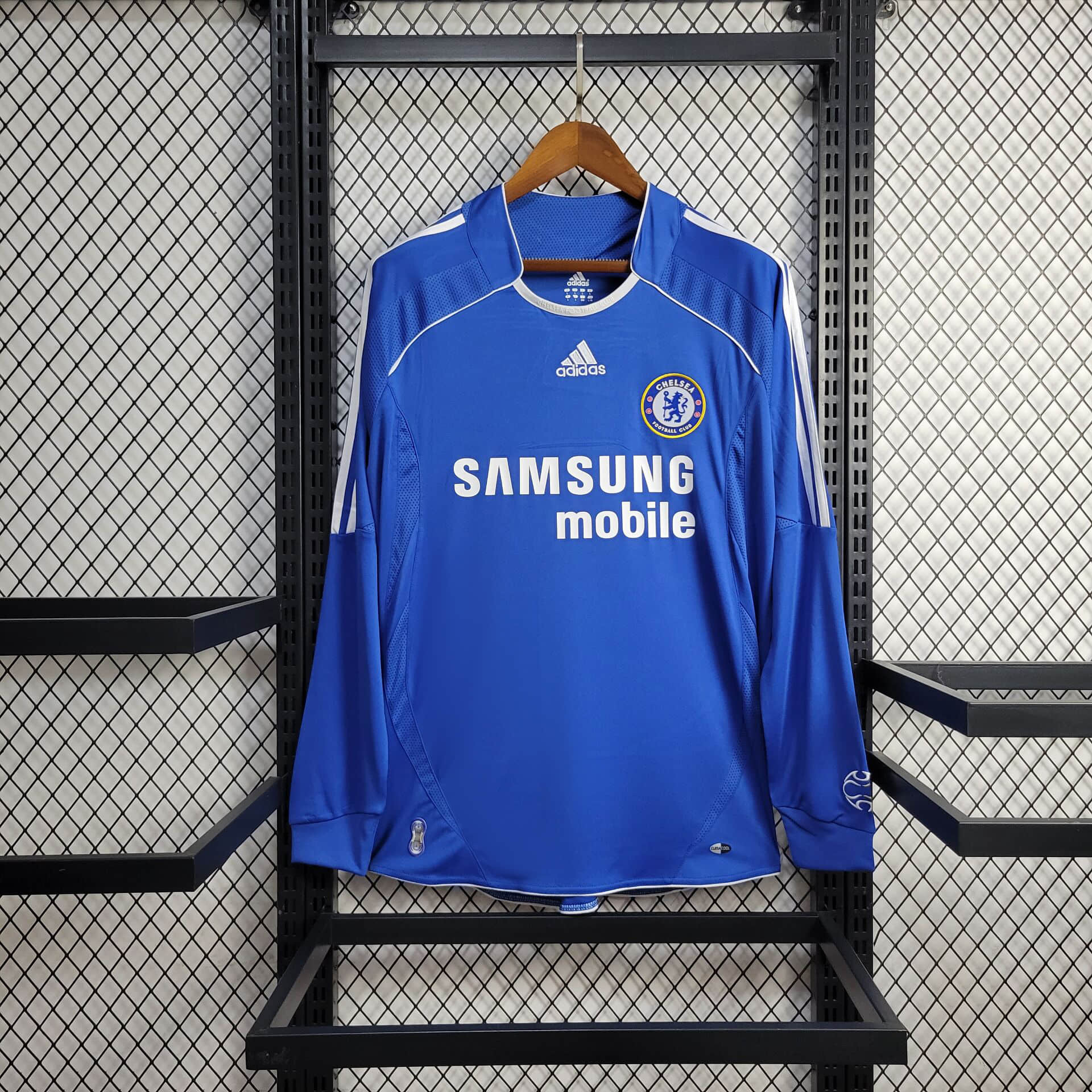 9de065016c664e0ec0b54223c594672f.jpg 2006/2007 Retro Long Sleeve Chelsea Home Football Shirt 1:1 Thai Quality - Image 1