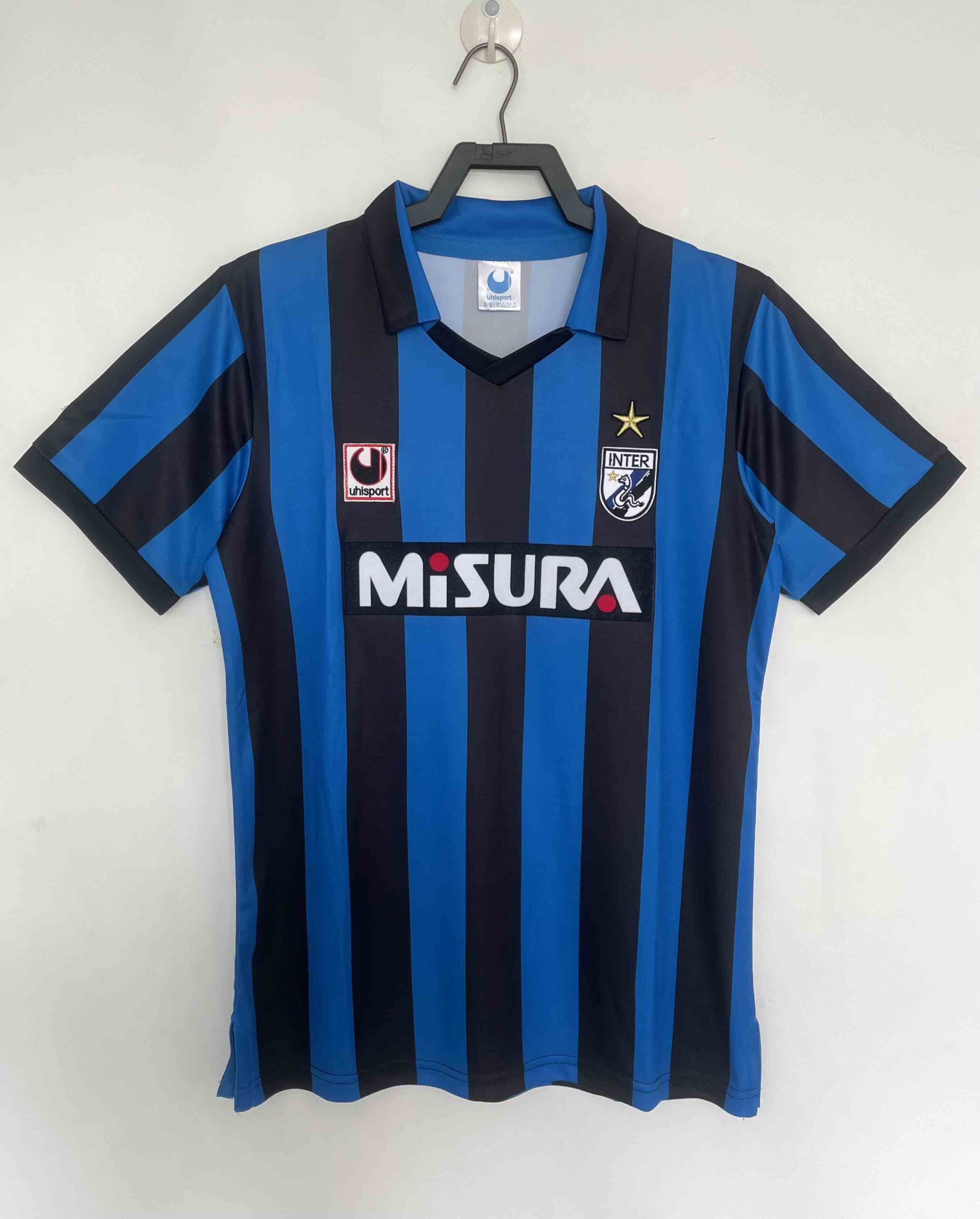 9de32d7351aeff365b463b4e26743340.jpg 1988/1990 Retro Inter Milan Home Football Shirt 1:1 Thai Qualit - Image 1