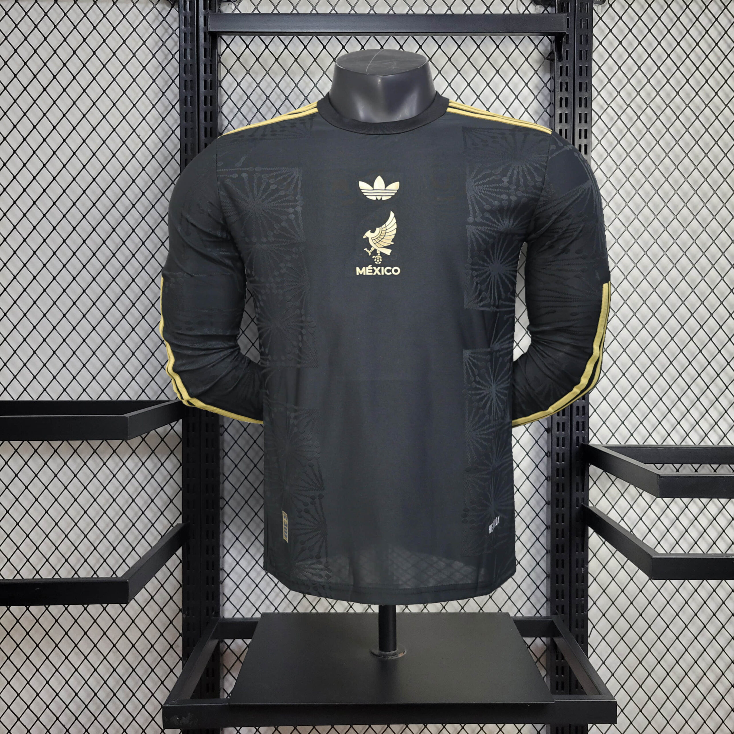 9e7f128d644d4bba1dadd382bf3ba811.jpg 2025/2026 Long Sleeve Player Version Mexico Football Shirt 1:1 Thai Quality - Image 1