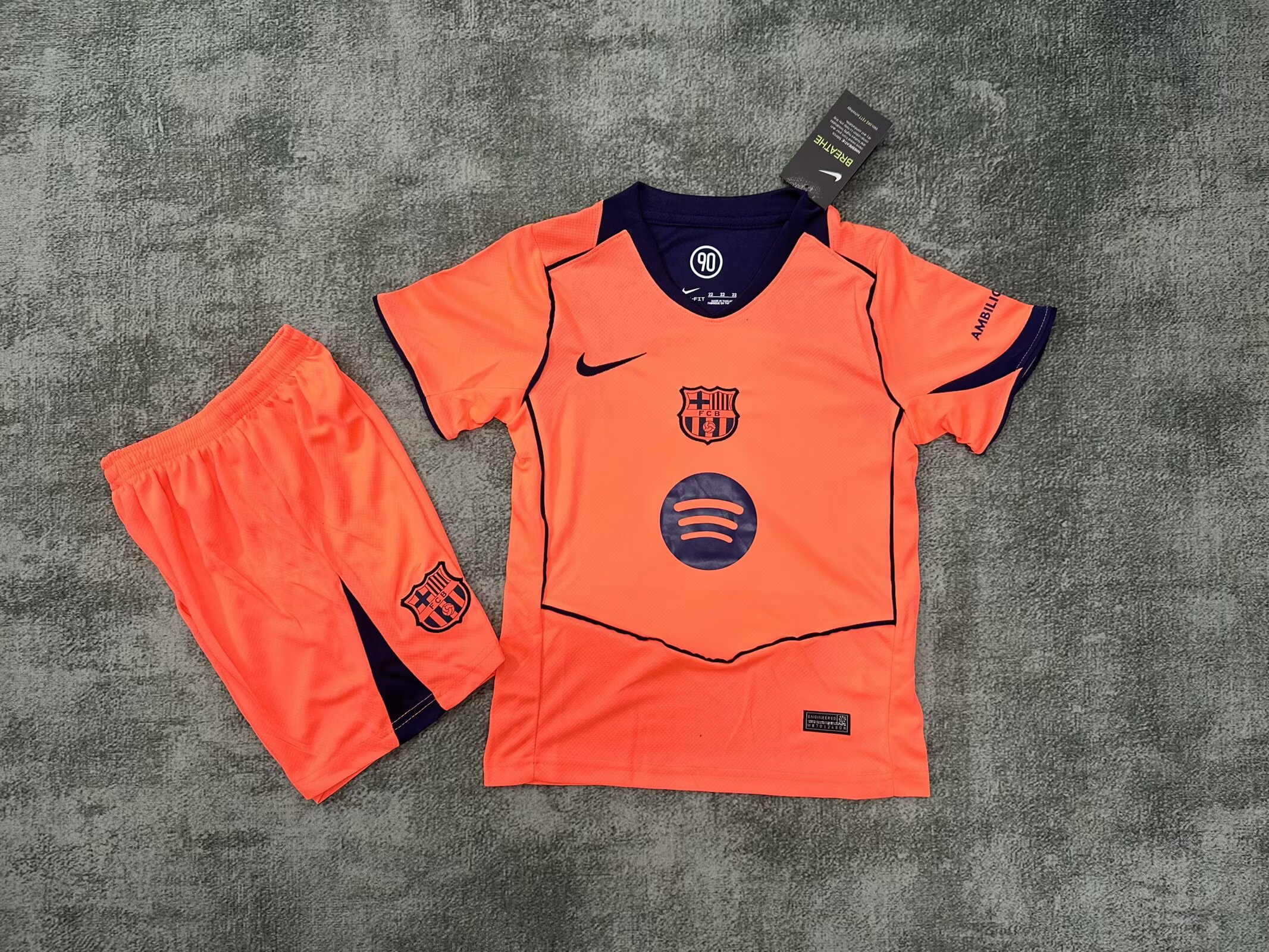 a23966da5c8fdb521ca4776f9c676a7c.jpg 2025/2026 Barcelona Third Away Football Shirt Kids Size 1:1 Thai Quality - Image 1