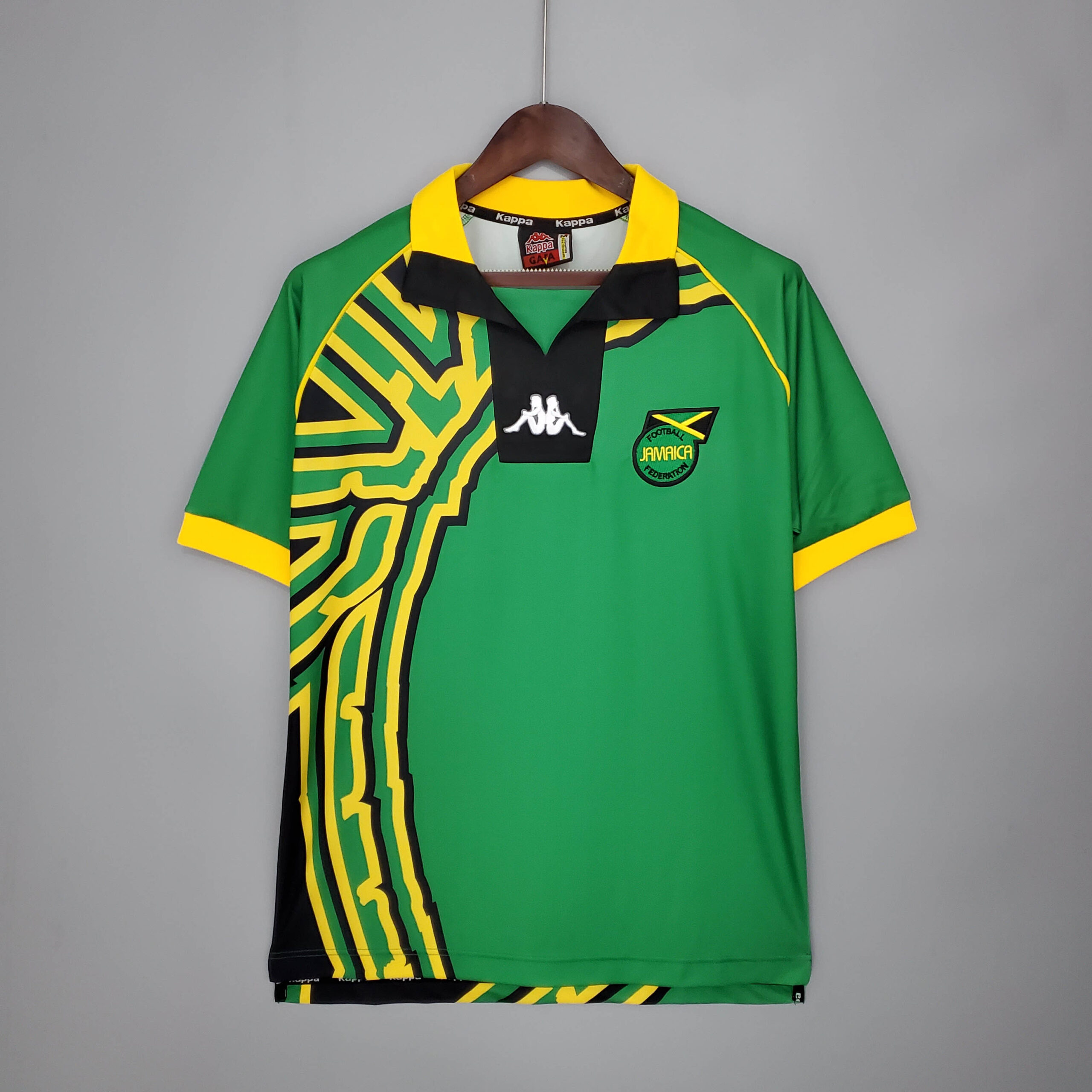 a2a3c0fbfa3557742cbc15af8052a858.jpeg 1998 Retro Jamaica Away Football Shirt 1:1 Thai Quality - Image 1
