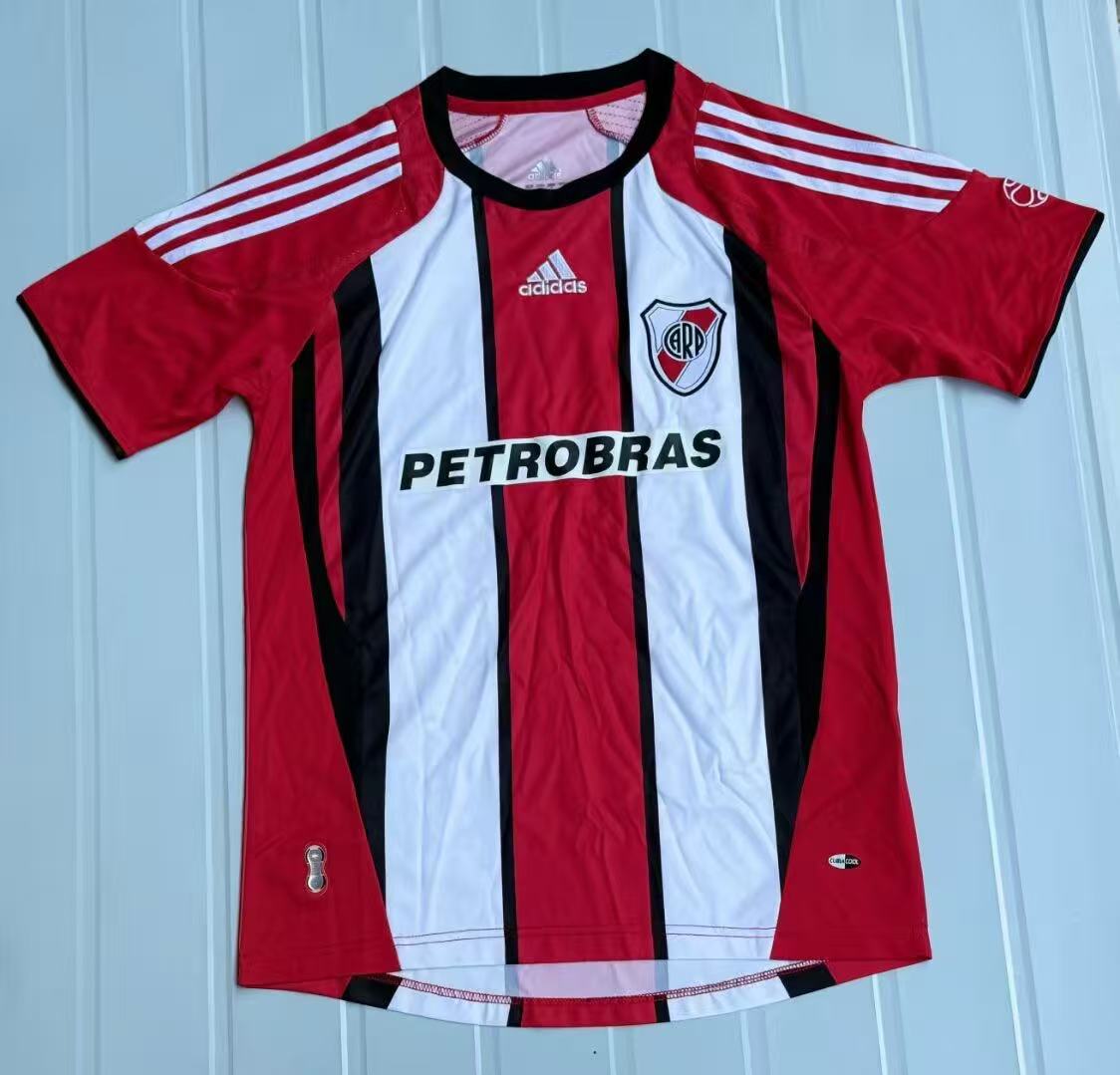 b25b84f5ac93311f9b5c6d272bbbb768.jpg 2007/2008 Retro River Plate Away Football Shirt 1:1 Thai Quality - Image 1
