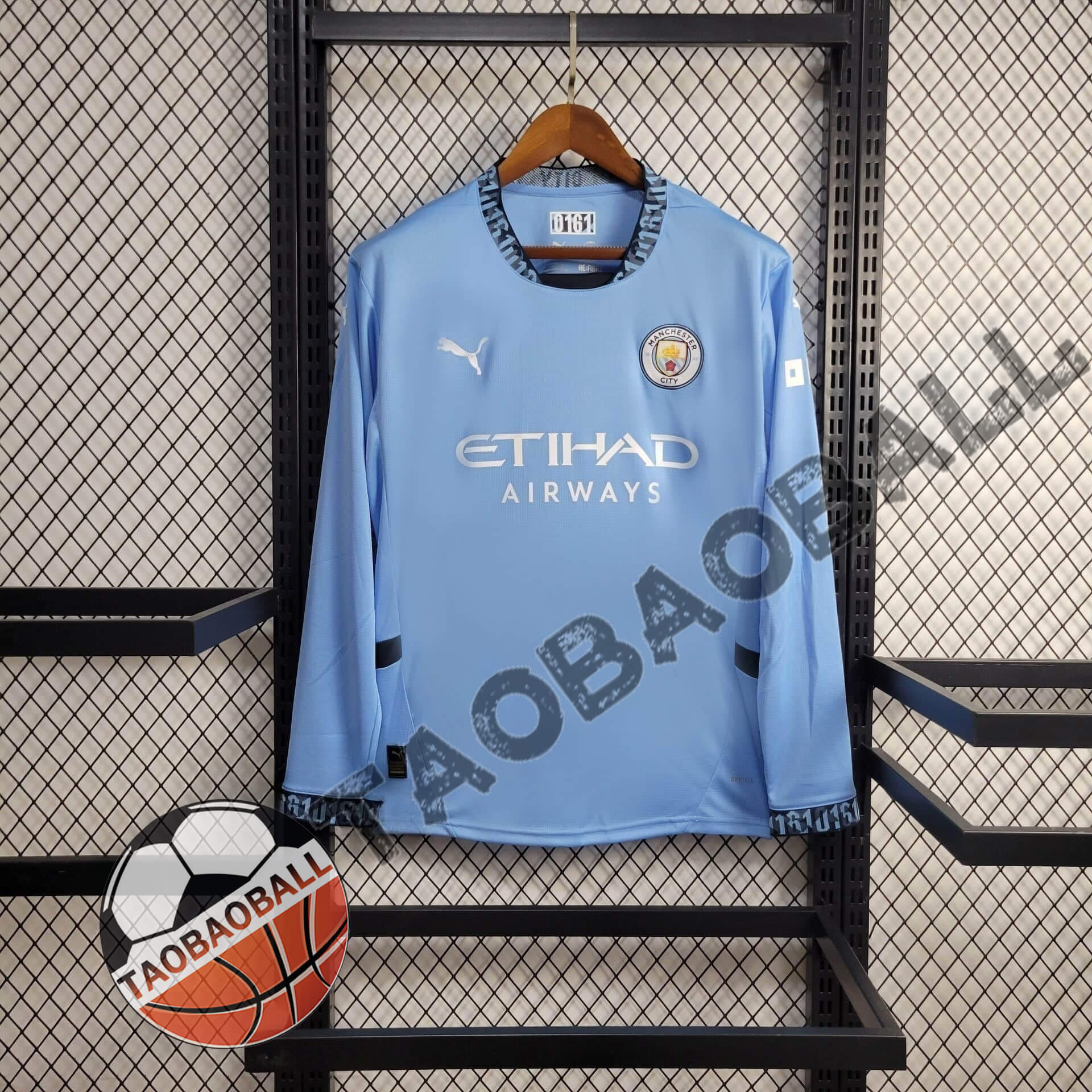 b29b76efeb8dbe61e8ede0fc6674c4f6.jpg 2024/2025 Long Sleeve Manchester City Home Football Shirt 1:1 Thai Quality - Image 1