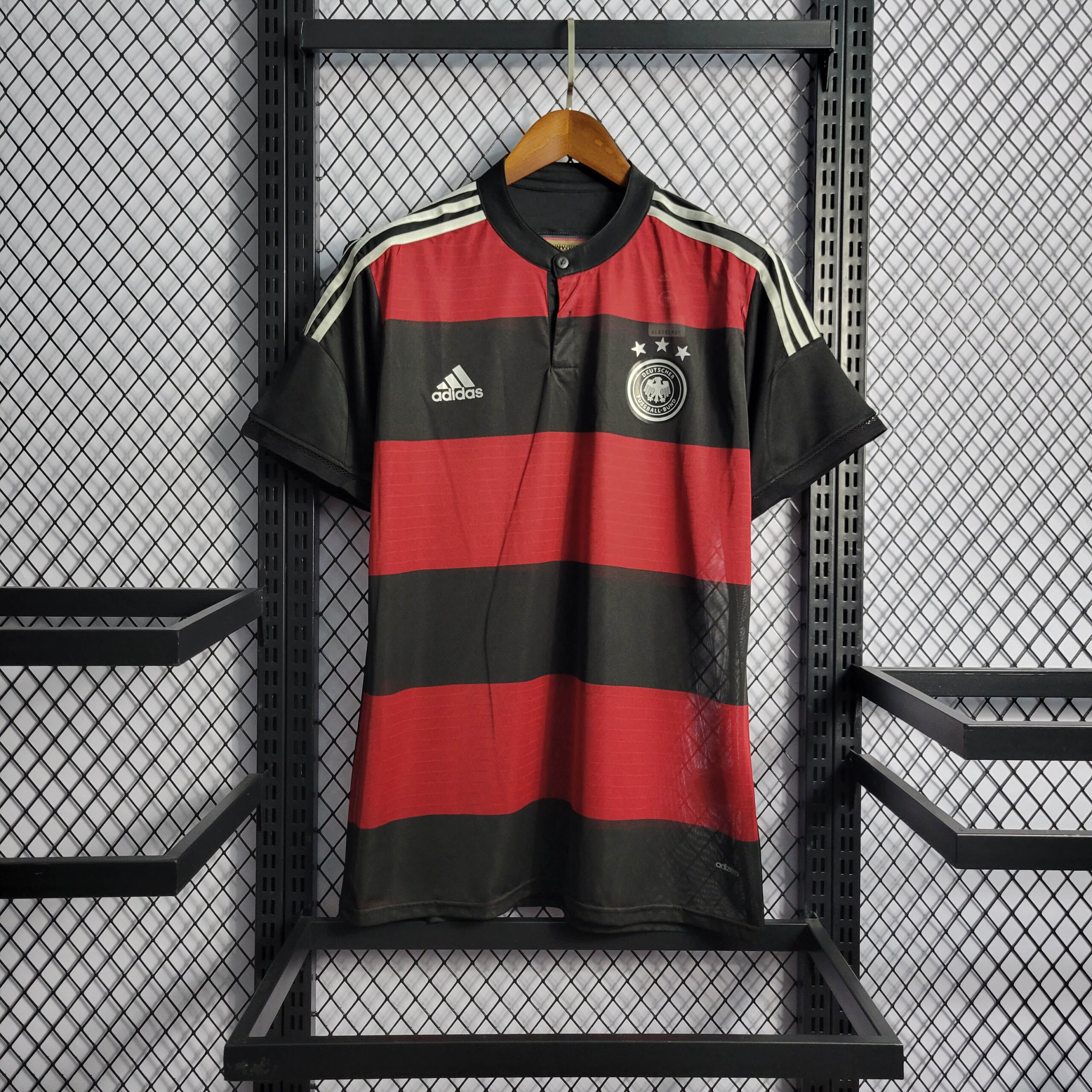 b358c353eaf2d5c85c797d3cf4c199c1.jpeg 2014 Retro Germany Away Football Shirt 1:1 Thai Quality - Image 1