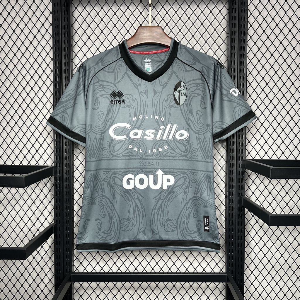 b3ca8454d2a2c19a927ada3163384611.jpg 2024/2025 Bari Grey Football Shirt 1:1 Thai Quality - Image 1