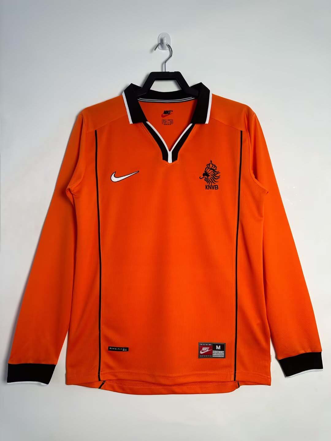 b7a4422ca102e6ab65b8b66b825a4334.jpg 1998 Long Sleeve Retro Netherlands Home Football Shirt 1:1 Thai Quality - Image 1