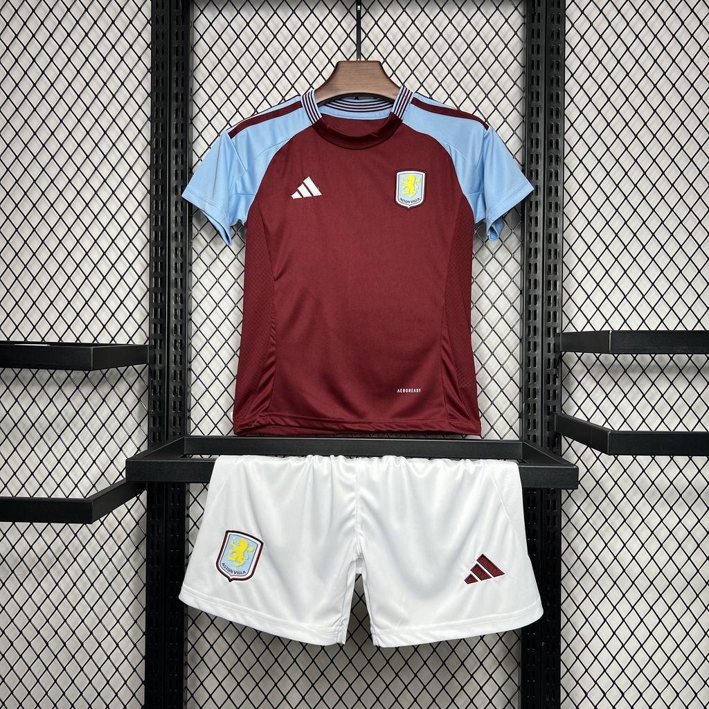 b904fea55a9581b89deae412eb651114.jpg 2024/2025 Aston Villa Home Football Shirt Kids Size 1:1 Thai Quality - Image 1