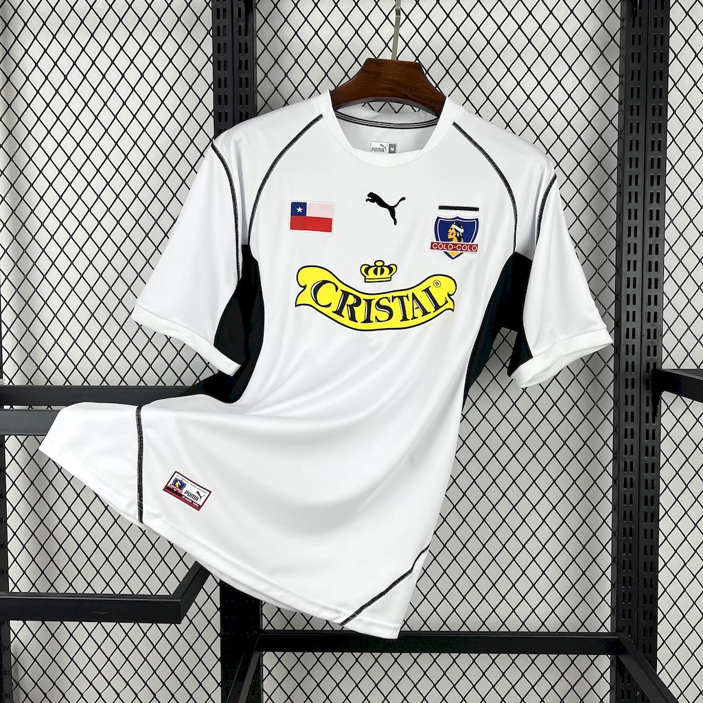 b9a4632bb420682fe8ac7e1525dde802.jpg 2003 Retro Colo Colo Home Football Shirt 1:1 Thai Quality - Image 1