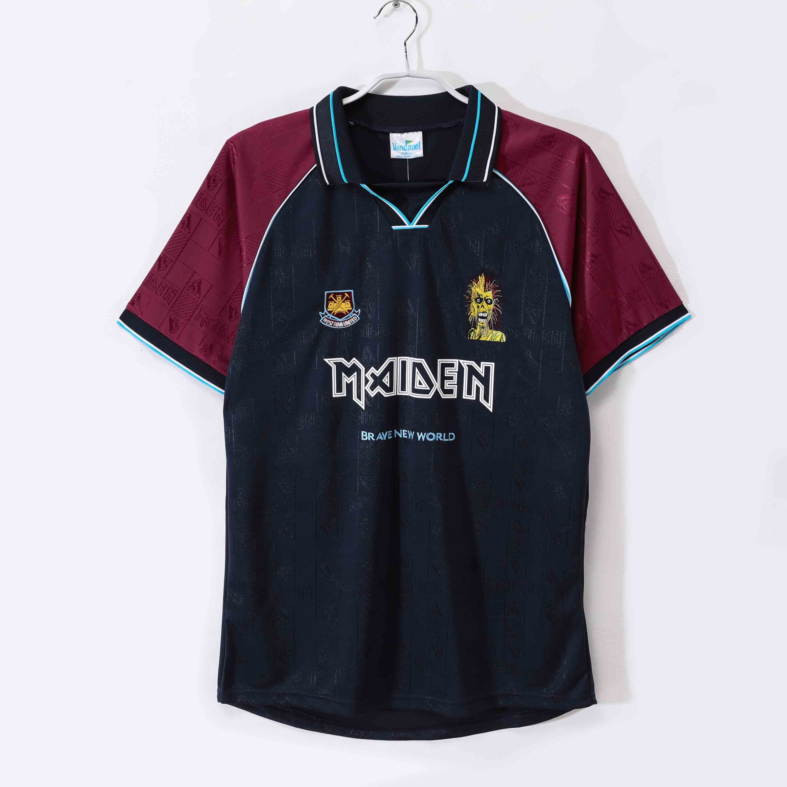 bf3c5af2274860c6a857377e8601f047.jpg 1999 Retro West Ham United Home Football Shirt 1:1 Thai Quality - Image 1