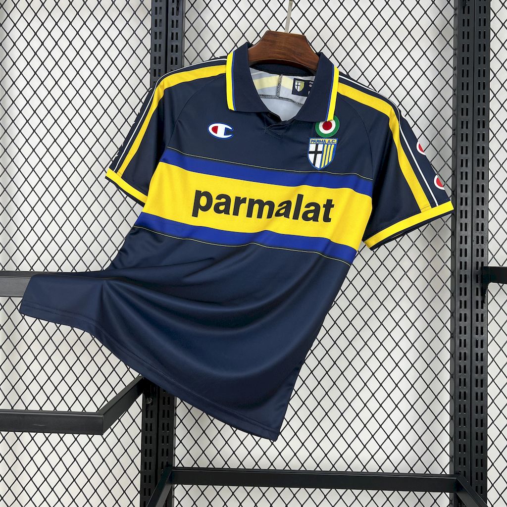 c131d778ca01f0a14e207fcd5e08c336.jpg 1999/2000 Retro Parma Away Football Shirt 1:1 Thai Quality - Image 1