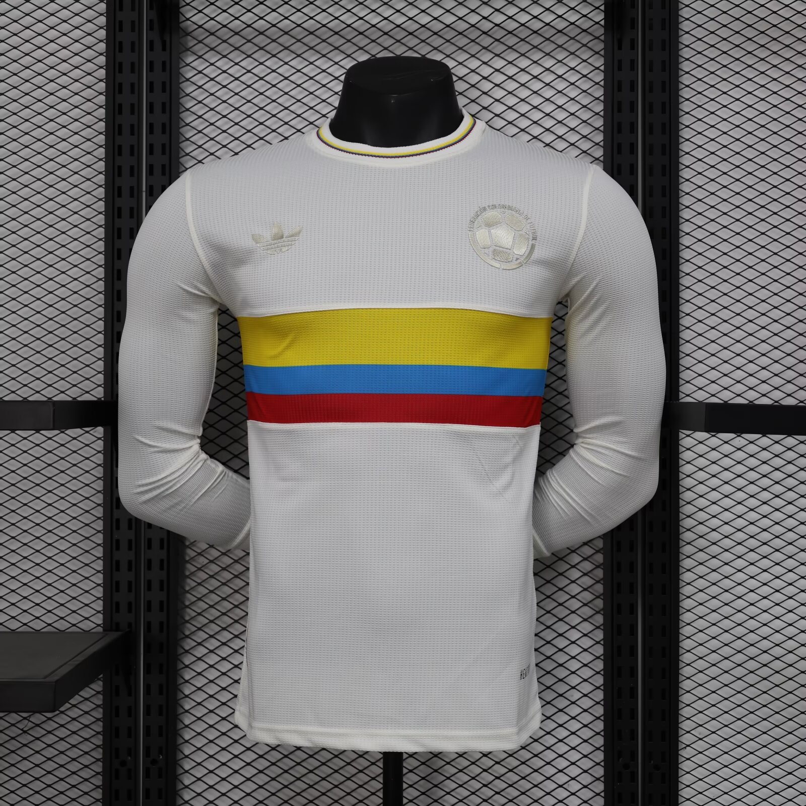 c6be0397947168fa6540e1d3849cb417.jpg 2024 Long Sleeve Player Version Colombia 100th Anniversary Football Shirt 1:1 Thai Quality - Image 1