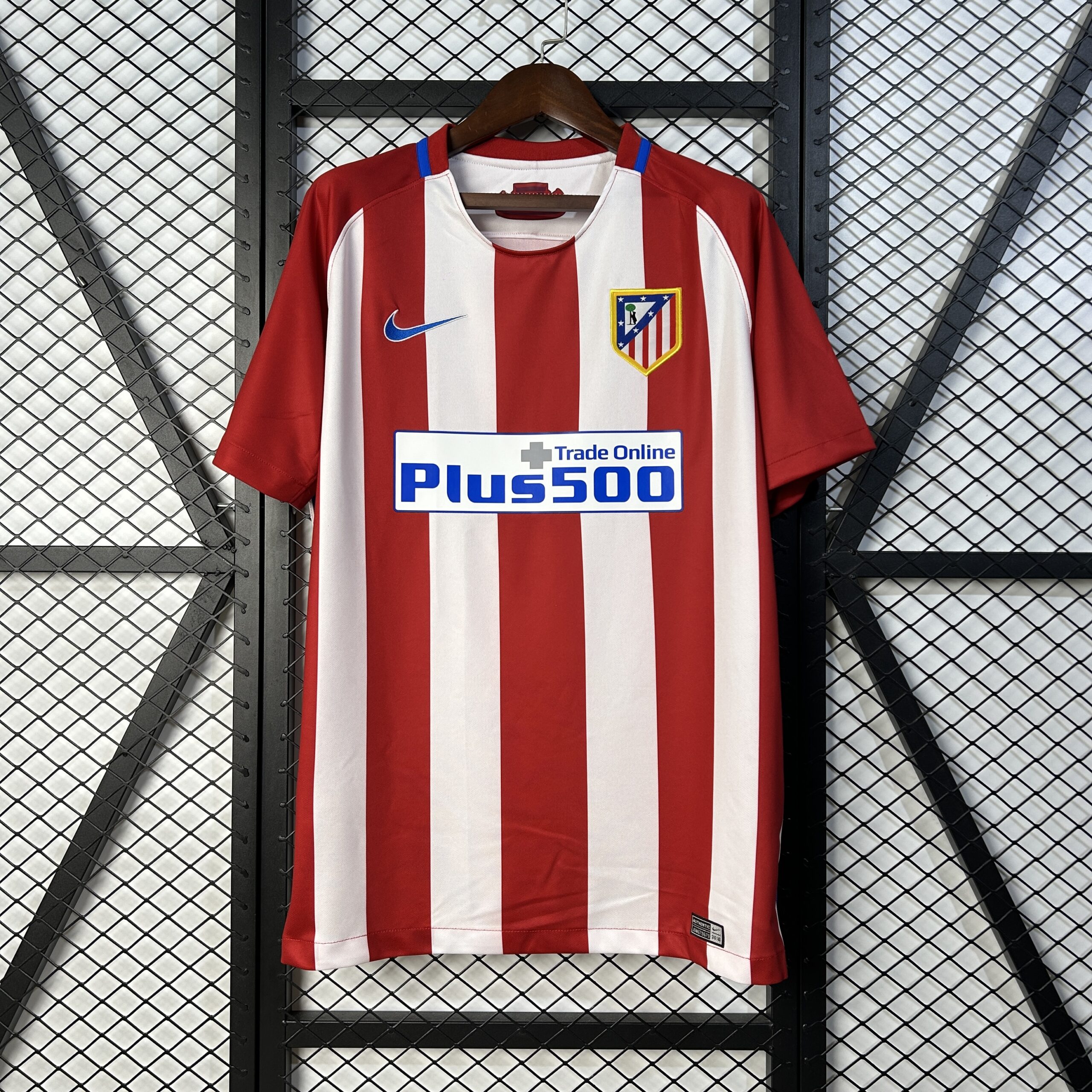 c8be02d1bb13fe0a37406fd6934bd2ab.jpg 2016/2017 Atletico Madrid Home Football Shirt 1:1 Thai Quality - Image 1