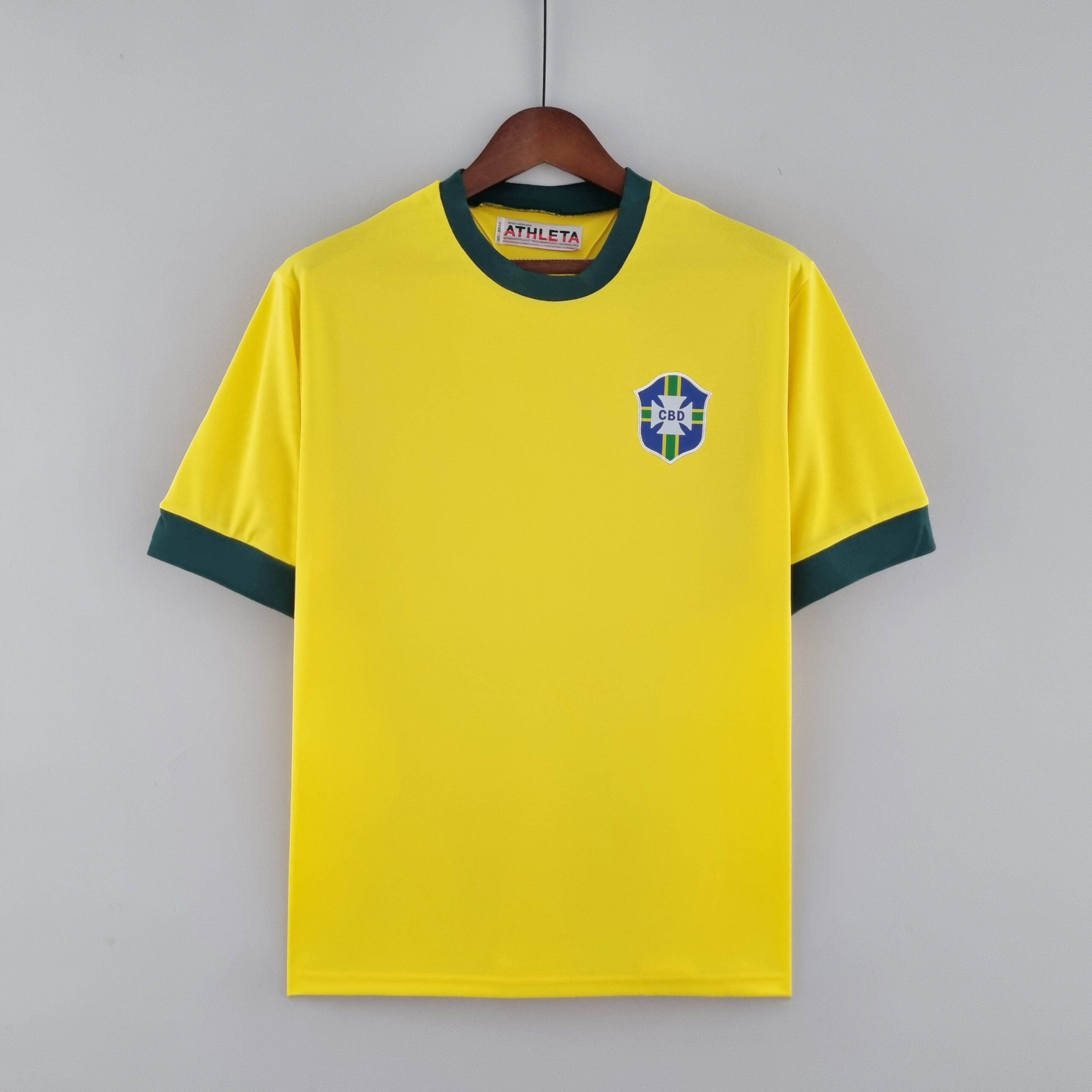 caa70de3669fe96f73145916cbc21198.jpeg 1970 Retro Brazil Home Football Shirt 1:1 Thai Quality - Image 1