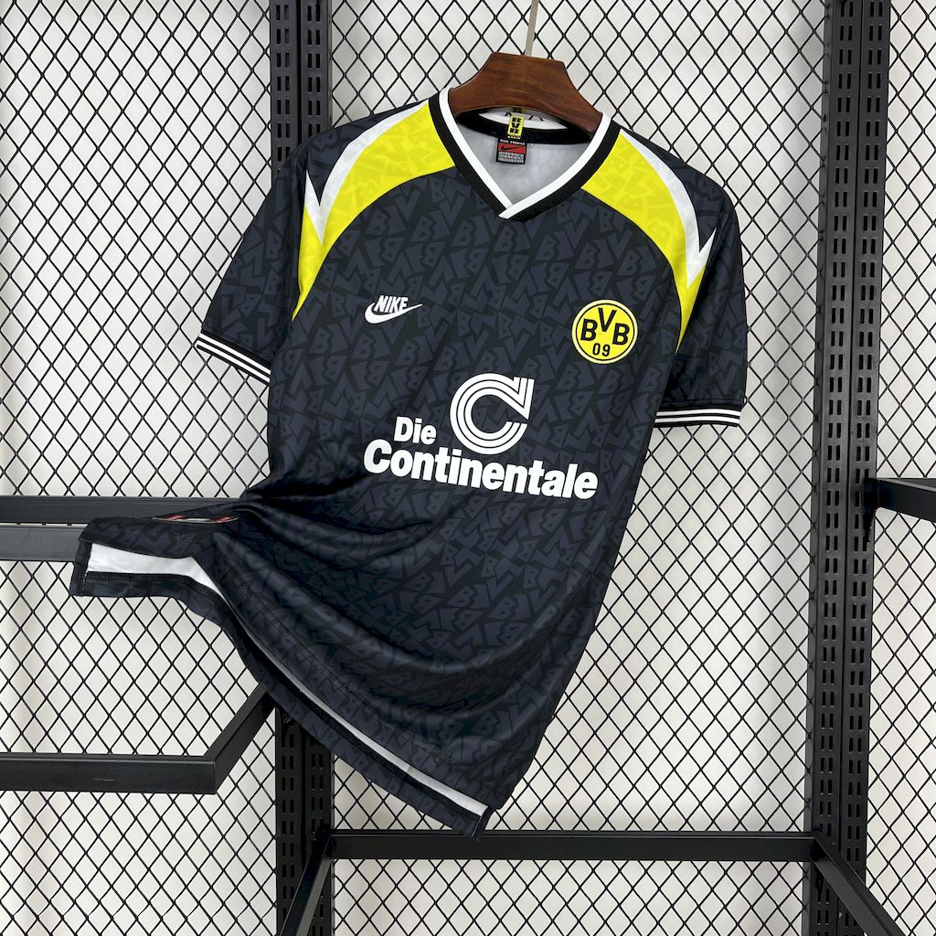 cdfc82b3f3b08c86c84bb60fde95a775.jpg 1995/1996 Retro Dortmund Away Football Shirt 1:1 Thai Quality - Image 1