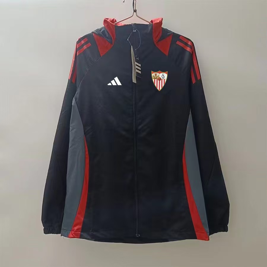 d9ad81192fdb566b3886d824e12032ec.jpg 2025/2026 Sevilla Windbreaker Football Shirt - Image 1