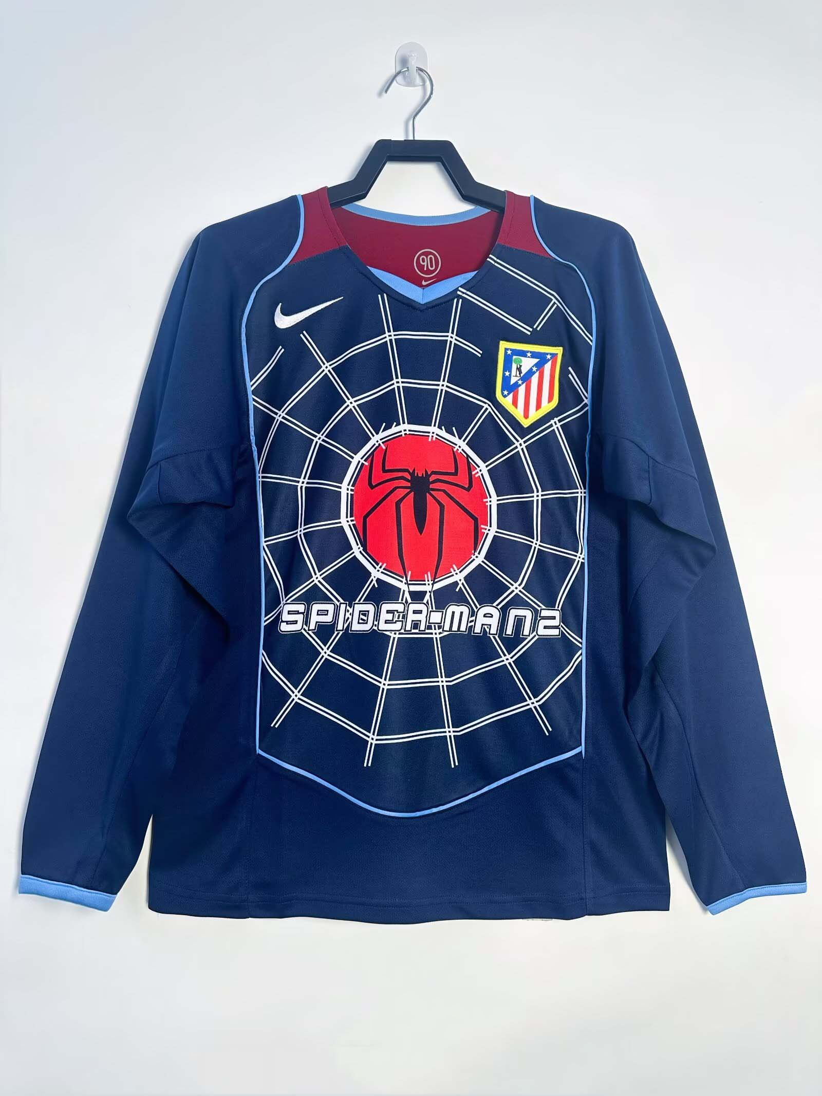 d9ae048e2072f37dfd68a37775f25705.jpg 2004/2005 Retro Long Sleeve Atletico Madrid Away Football Shirt 1:1 Thai Quality - Image 1