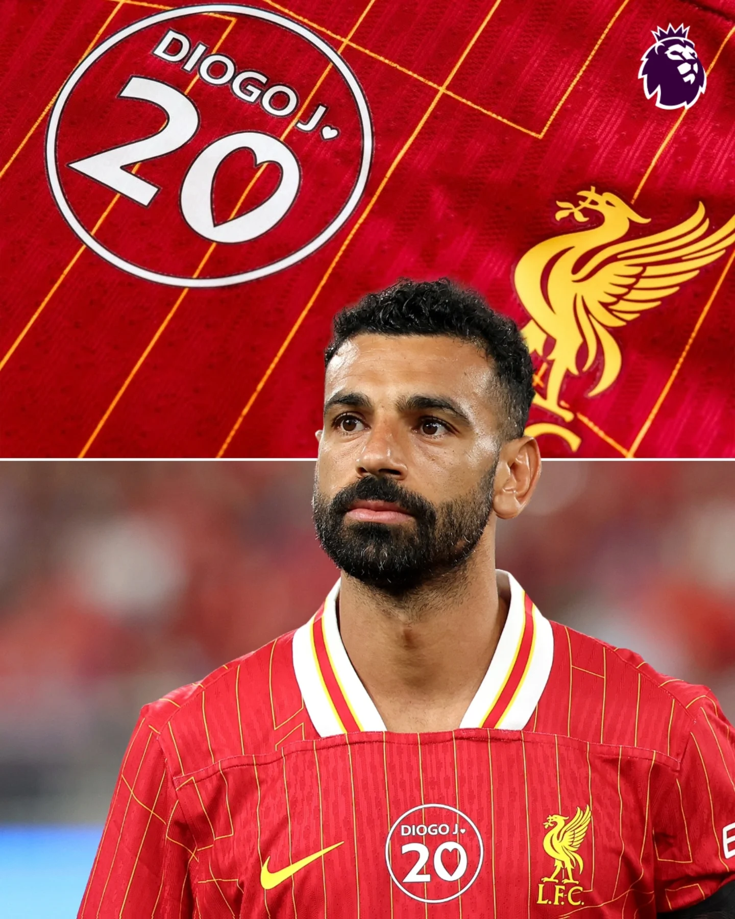 e63f0184edd4b8f101c12f7b4f95f469.webp 2024/2025 Special Liverpool Badge for Diogo Jota Home Kit 1:1 Thai Quality - Image 1