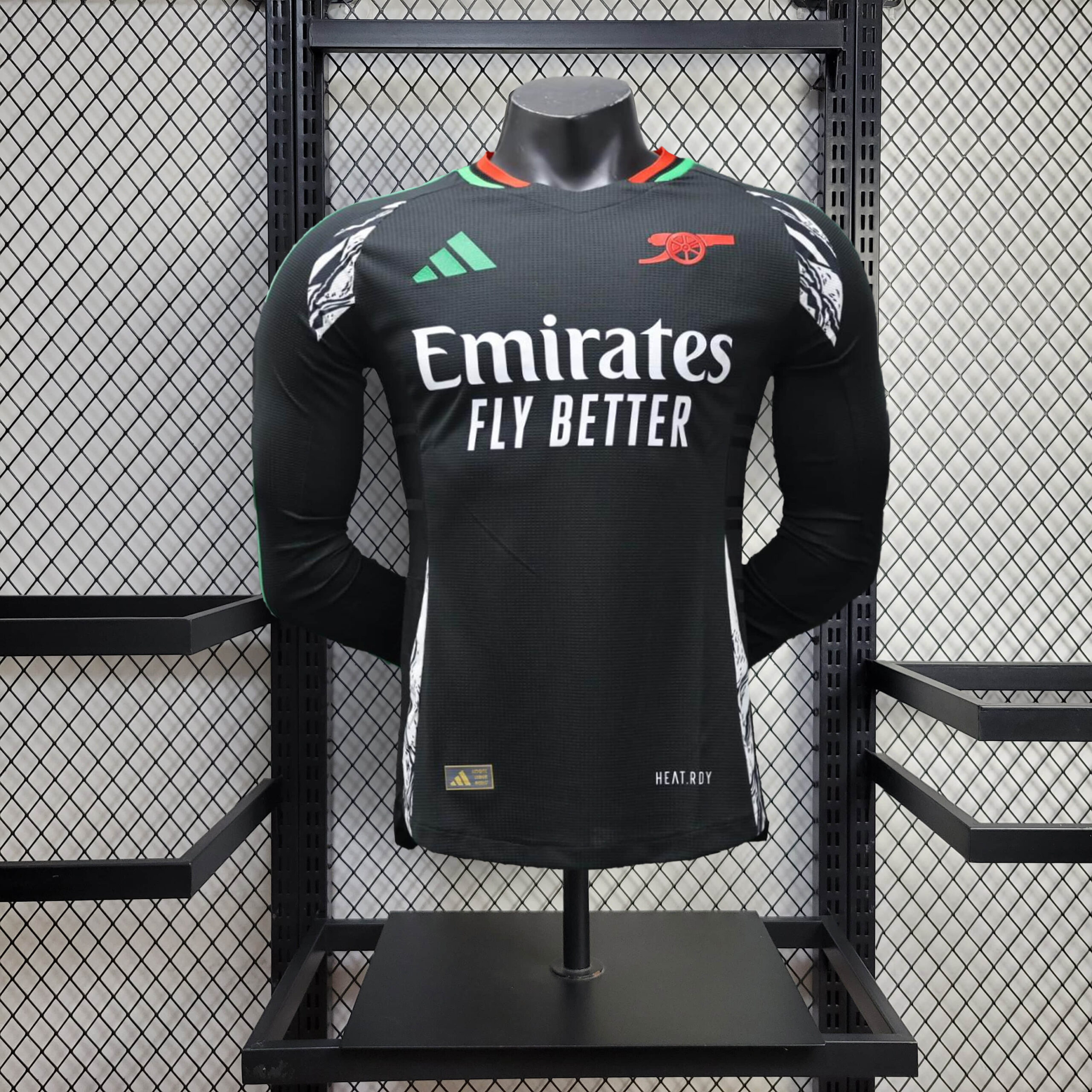 eb40600b7115f7e24b4095388c17378a.jpg 2024/2025 Long Sleeve Player Version Arsenal Away Football Shirt 1:1 Thai Quality - Image 1