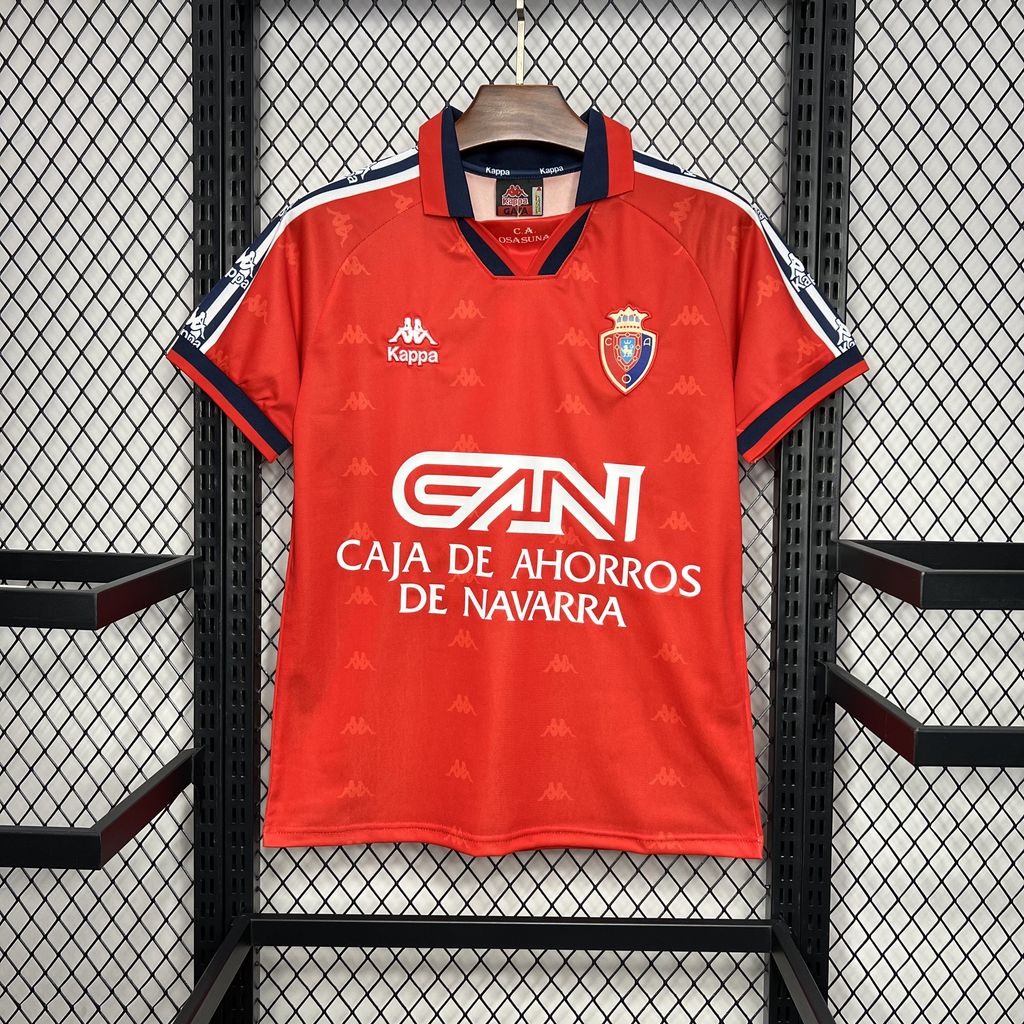 edc90fb03479320f06bdfdbc596ba371.jpg 1996/1997 Retro Osasuna Home Football Shirt 1:1 Thai Quality - Image 1