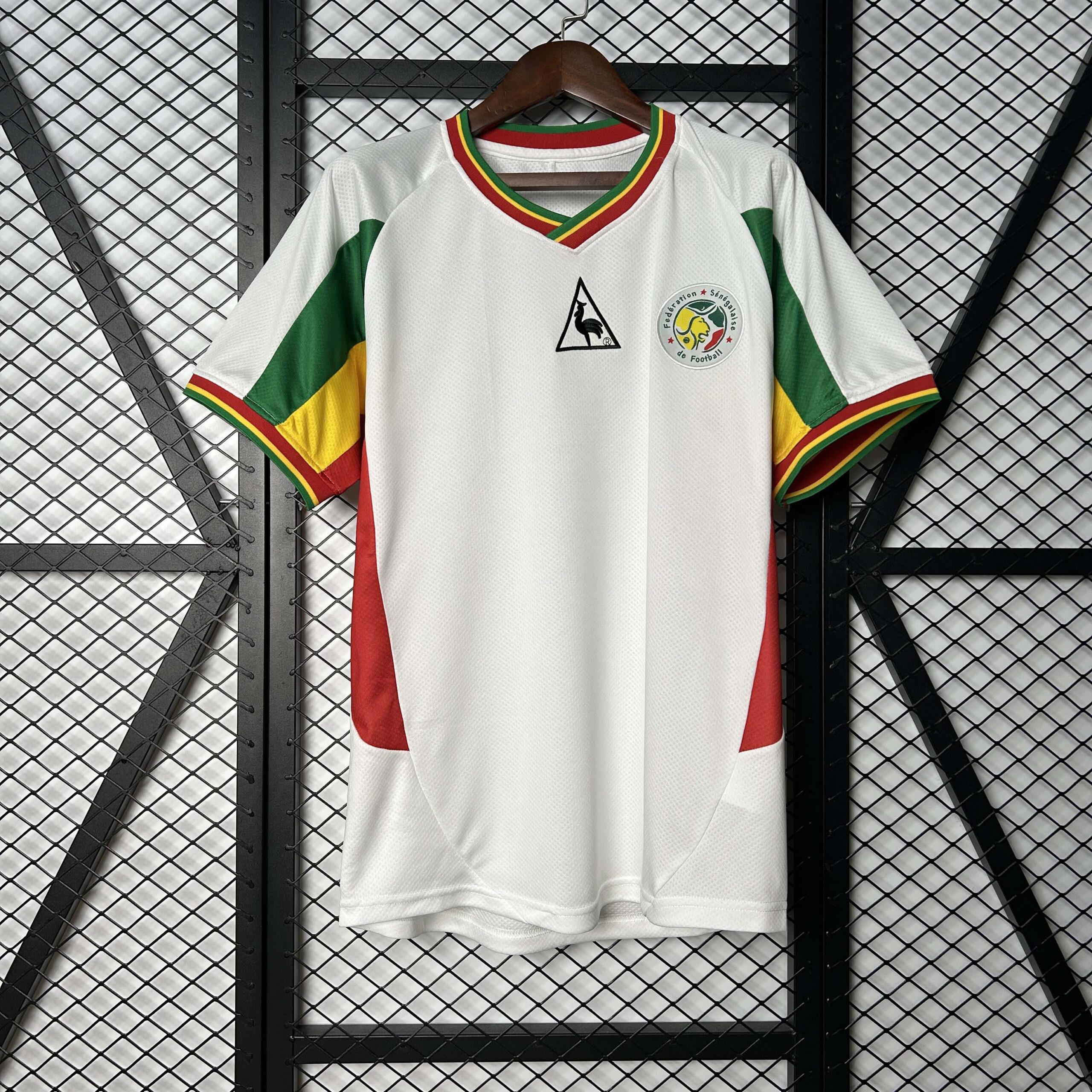 edcffcc7a62ce298a5a880f61e14876f.jpg 2002 Retro Senegal Home Football Shirt 1:1 Thai Quality - Image 1