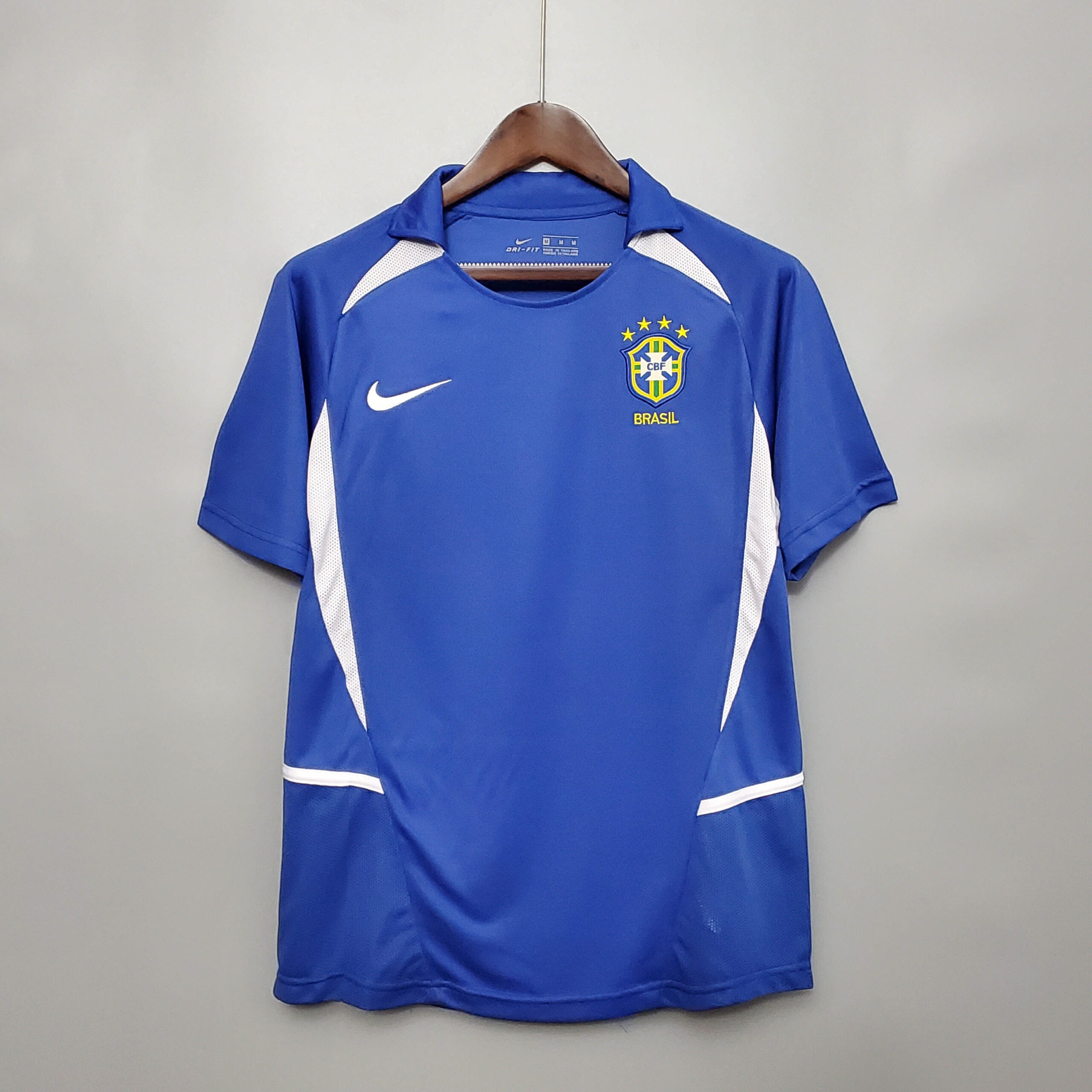 f100378b58bd2246990d04e5573f0c1b.jpeg 2002 Retro Brazil Away Football Shirt 1:1 Thai Quality - Image 1