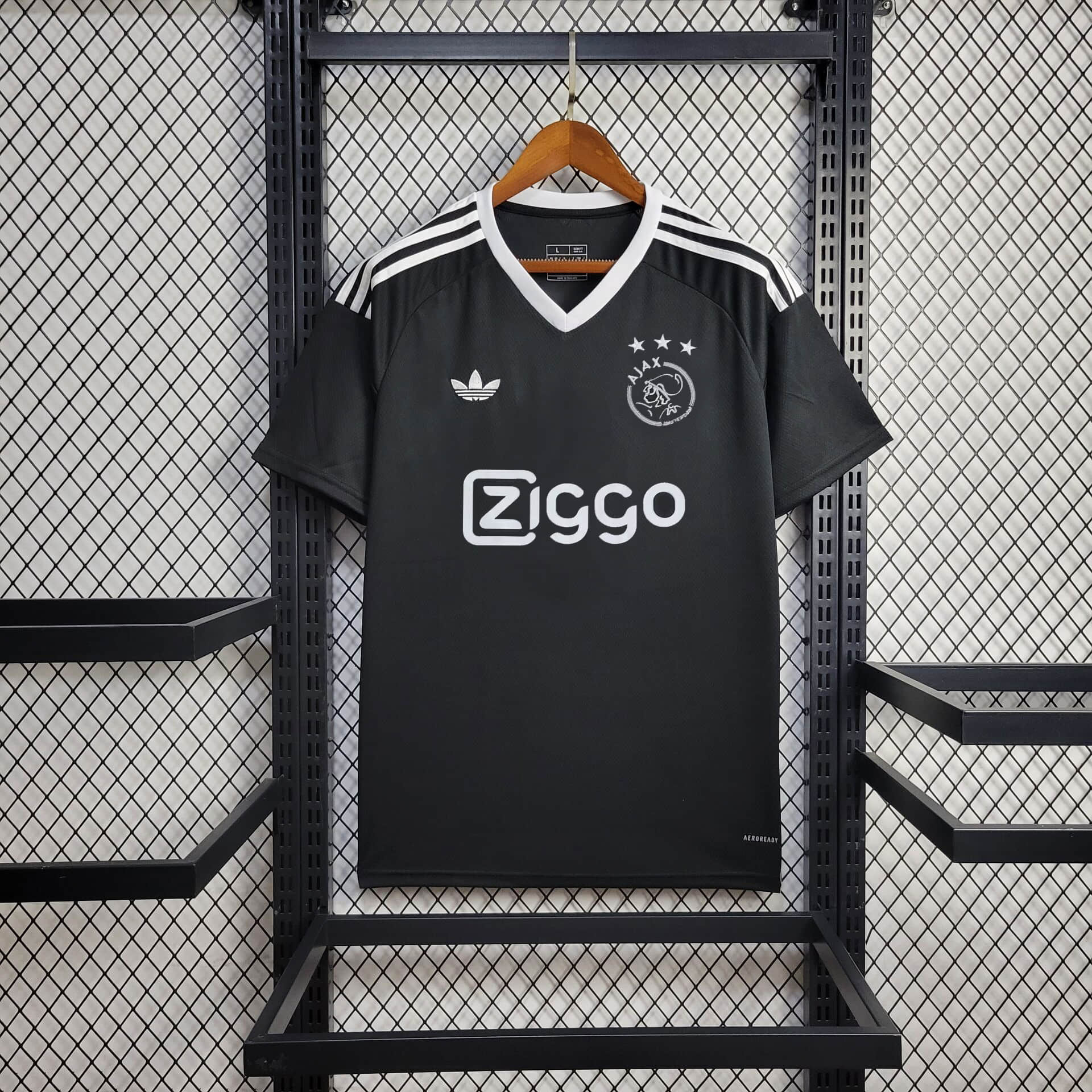 f46e845648831cc95a458f6cd5ad06ce.jpg 2024/2025 Ajax Black Football Shirt 1:1 Thai Quality - Image 1