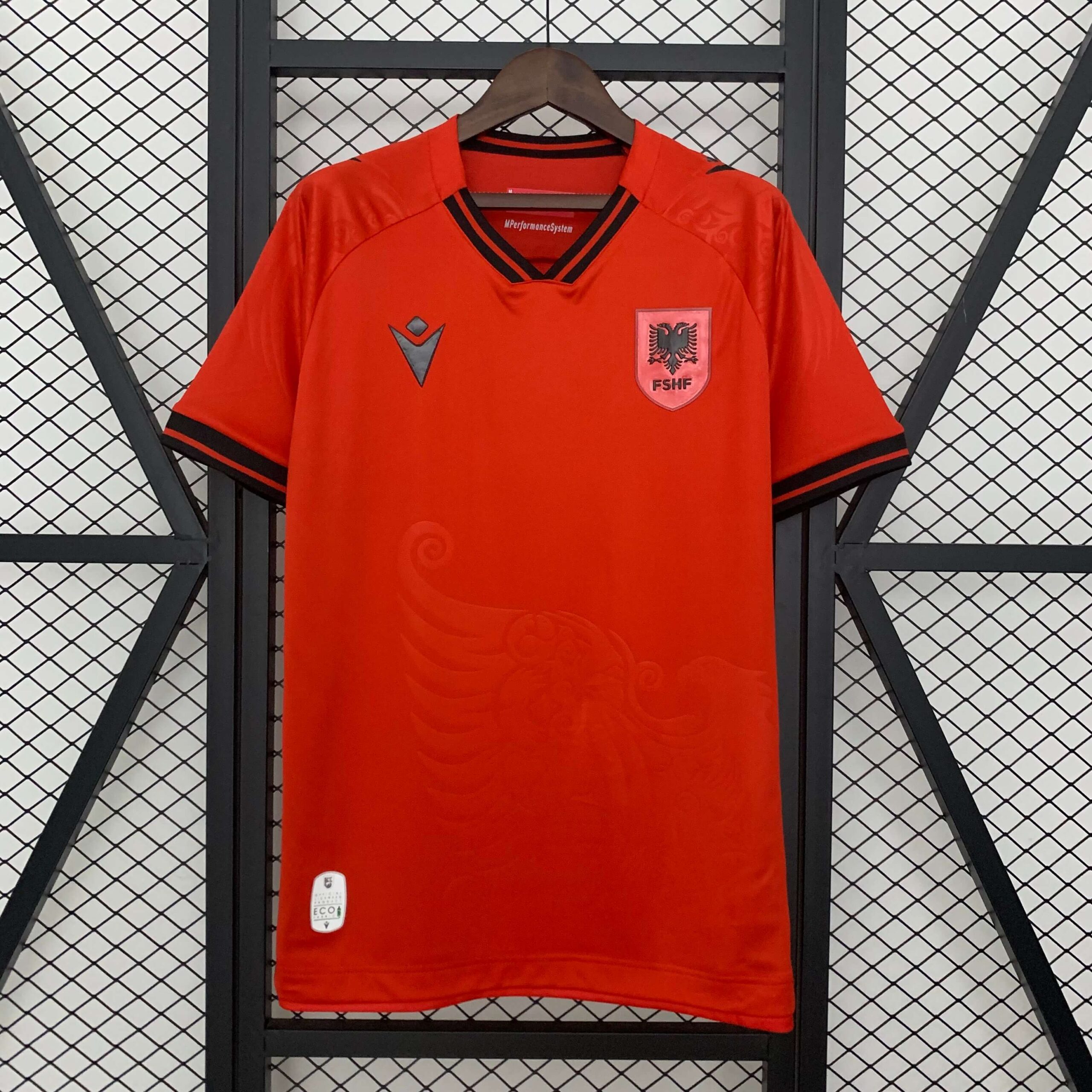 f5c47a4e7ff3c0c12e6f91892e0da5a0.jpg 2025 Albania Home Football Shirt 1:1 Thai Quality - Image 1