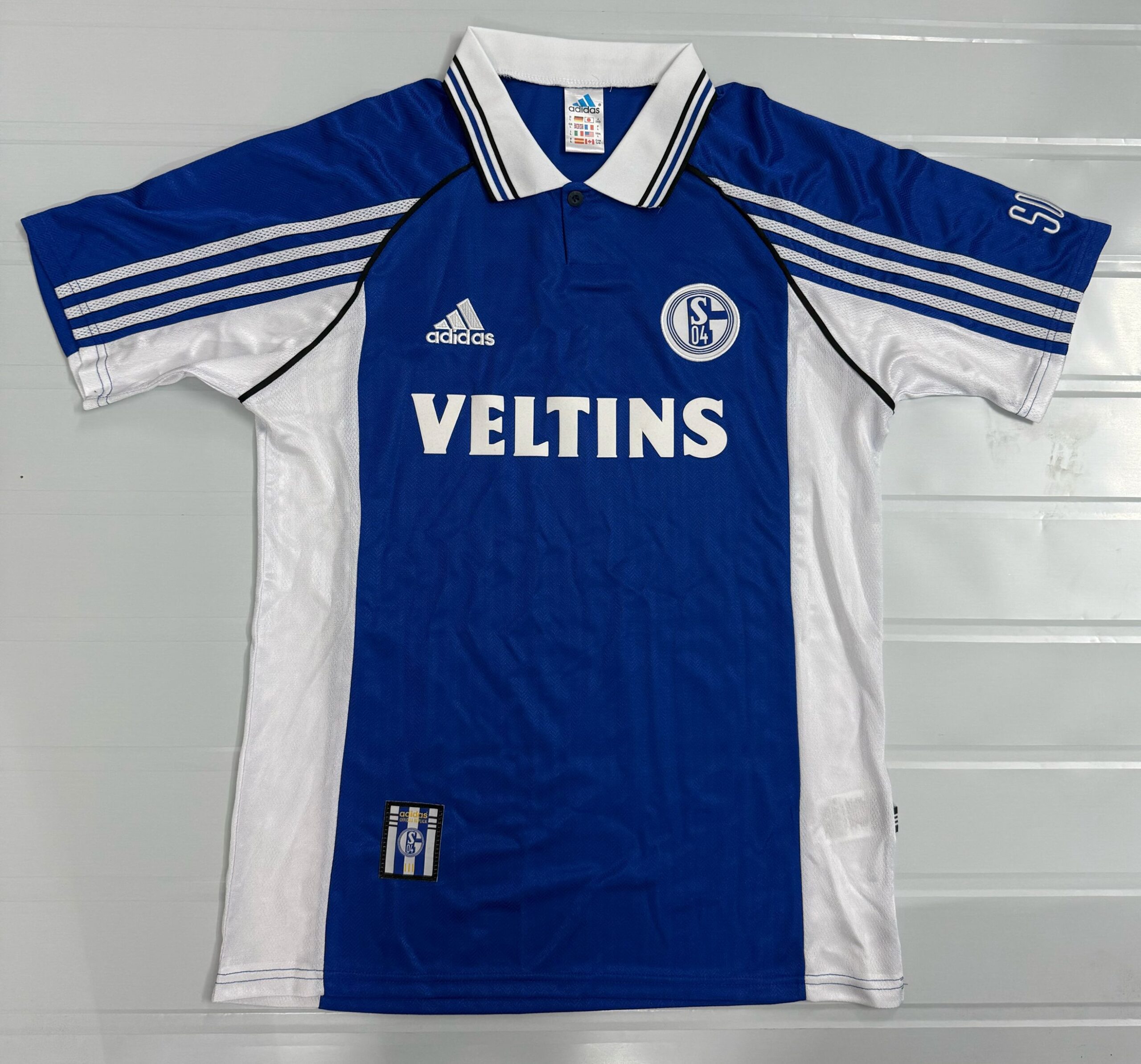 f61ca05118ca0727dc4f5e13baeb3ff8.jpg 1998/2000 Retro Schalke 04 Home Football Shirt 1:1 Thai Quality - Image 1