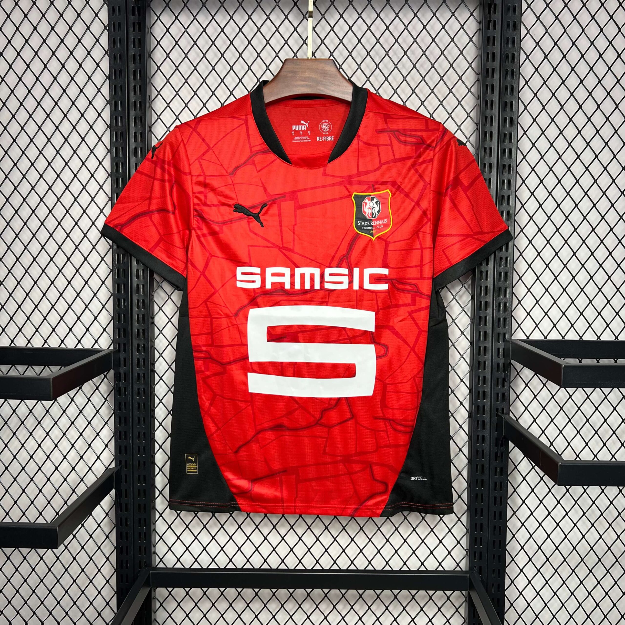 f821105b366b7d056510a12377cebd13.jpg 2024/2025 Stade Rennais Home Football Shirt 1:1 Thai Quality - Image 1
