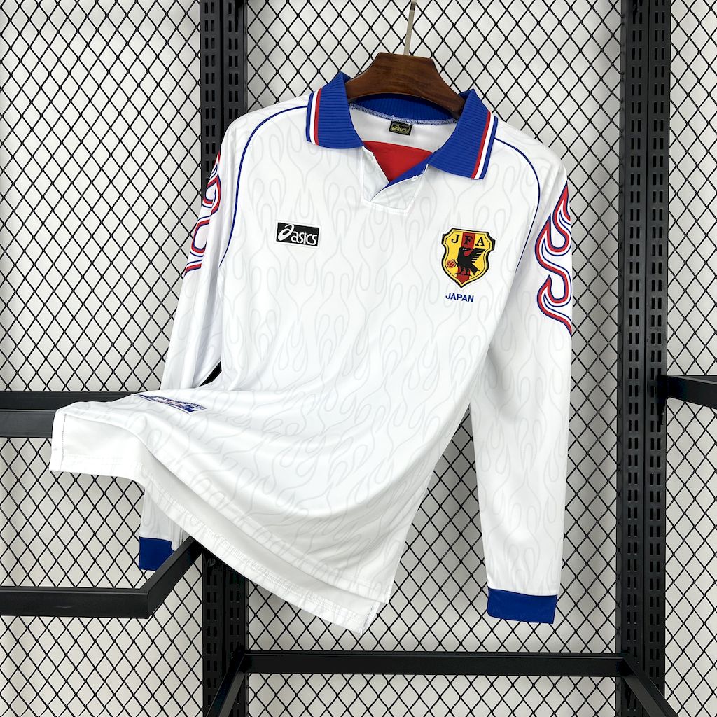 fd7dd89cb568c15dabf98f7dc3f7182c.jpg 1998 Retro Long Sleeve Japan Away Football Shirt 1:1 Thai Qualit - Image 1