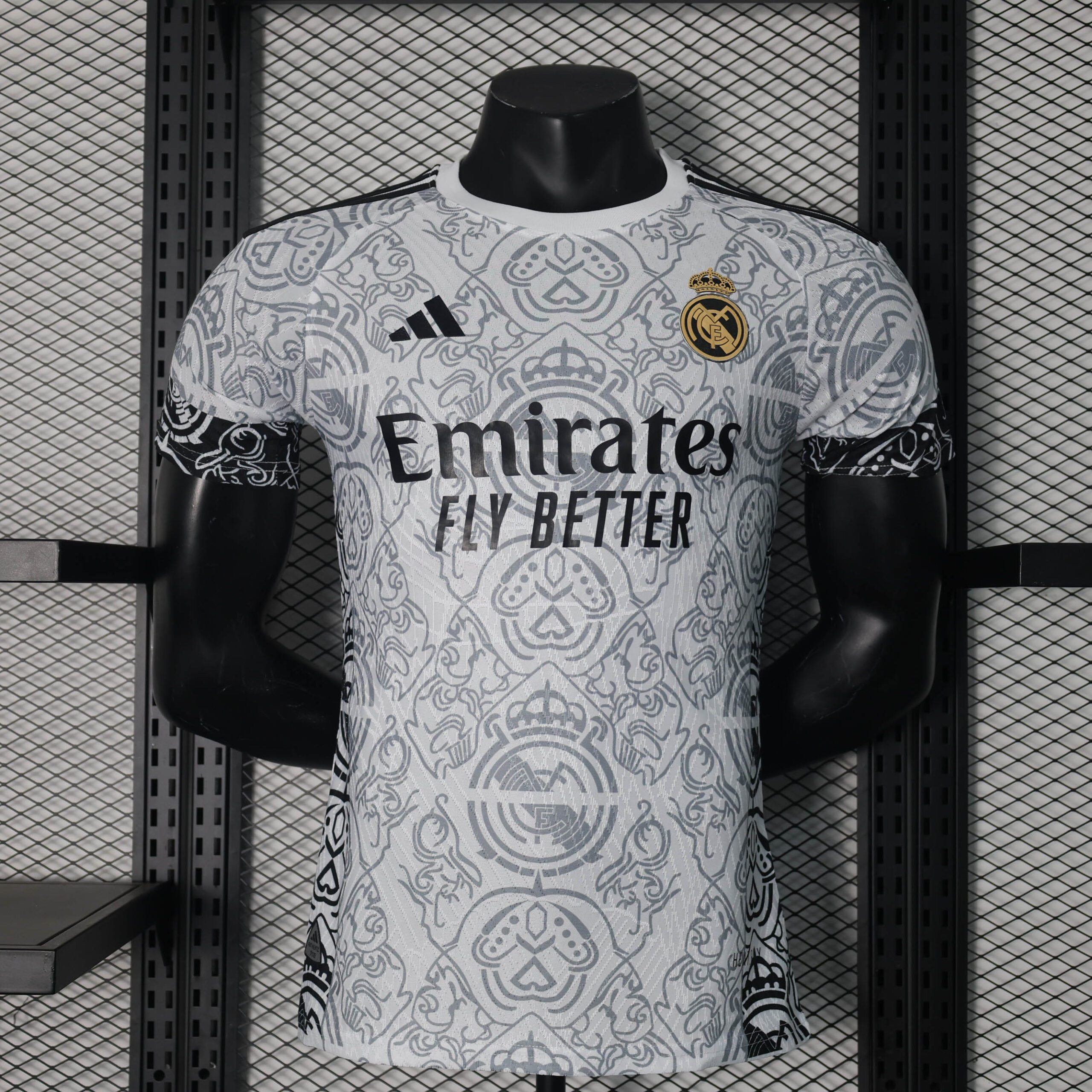 fed2fcc0402a6ecb5a57b8ba21bf7af5.jpeg 2024/2025 Player Version Real Madrid Special Edition White Football Shirt 1:1 Thai Quality - Image 1