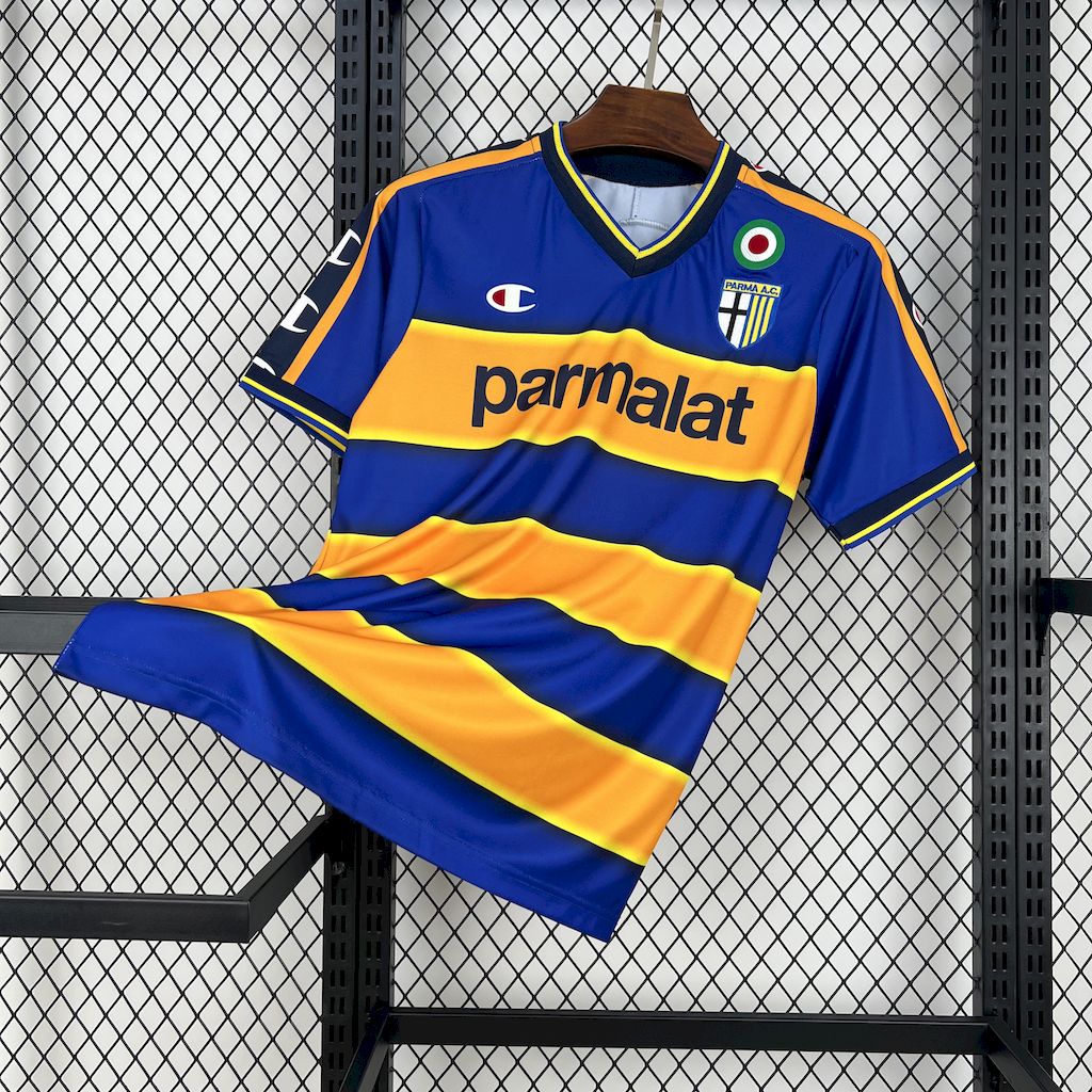 ffafe4405109c68719077745e49b6c1e.jpg 2002/2003 Retro Parma Home Football Shirt 1:1 Thai Quality - Image 1